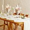 6 Sets 142 Pcs Dried Pampas Grass Table Baptism Centerpieces Boho Pampas Grass Artificial Flower Clear Glass Jars Vase with Rope for DIY Wedding Baby Shower Party Rustic Farmhouse Home Decor
